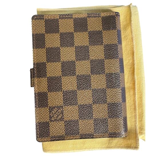 Louis Vuitton Small Ring Agenda Cover in Damier Ebene w/Dustbag & COA - Picture 2 of 12